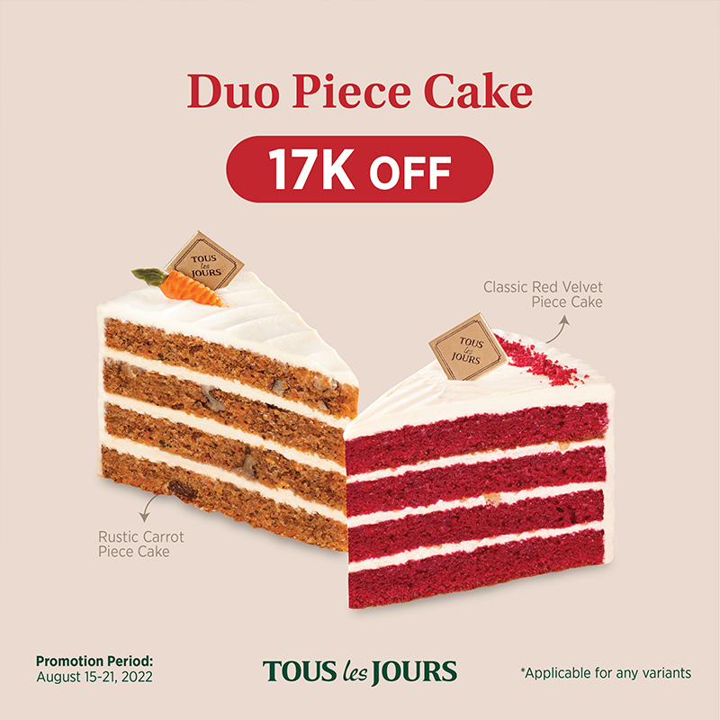 Bread Talk Duo Piece Cake